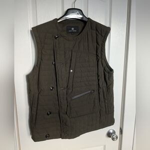 Men's Quilted Vest - Olive